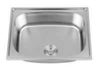 baisse simple d'évier d'acier inoxydable de bassin de 0.7mm dans la cuvette simple 600*430mm d'évier