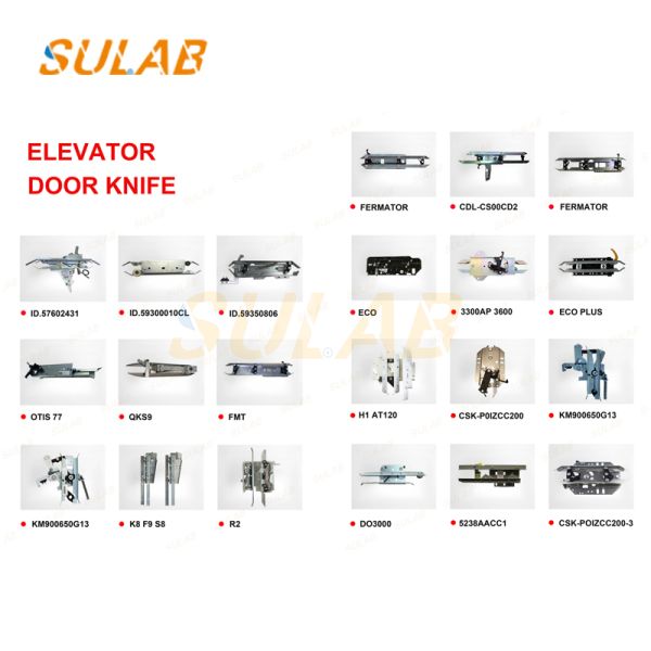 Elevator Door Knife V30 for 5400 300P Left Opening Door Vane Assembly with Synchronous Door Operation and Safety Interlock