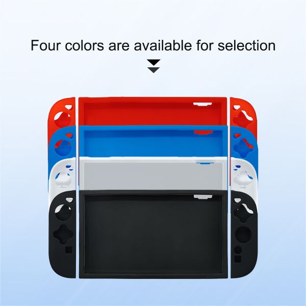 Anti-Slip Grip Lightweight Shockproof Design Split Silicone Joy-Con & Middle Frame Protective Case Kit for Nintendo Switch 2