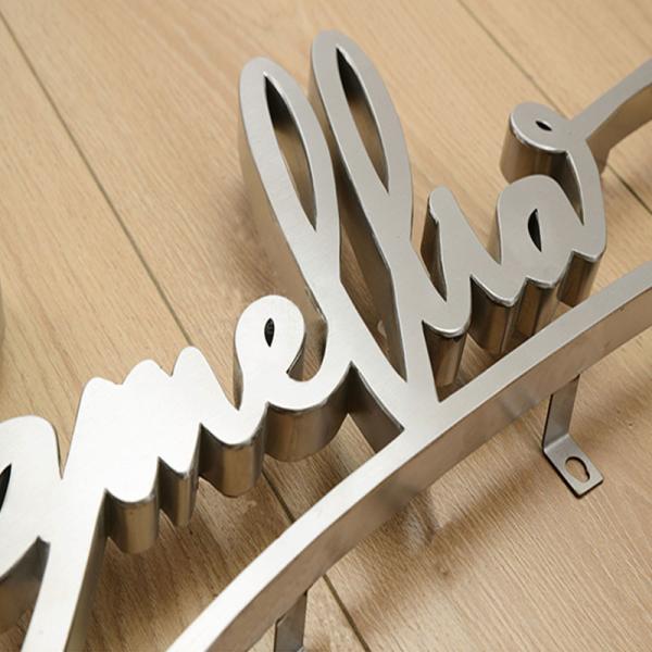 Small pink letters glitter patch backlit metal led sign 3ft 3d letter light