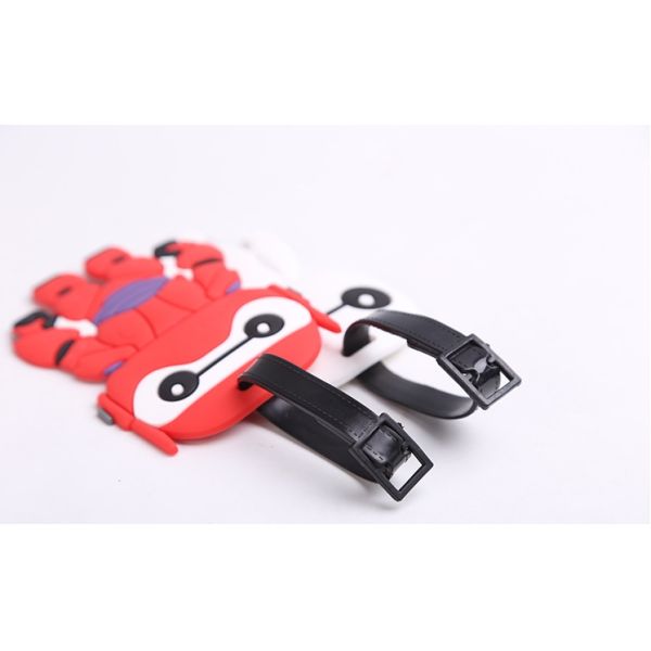 Wholesale Travel Baggage Bag Tag Personalized Custom silicone soft pvc cartoon Luggage Tag