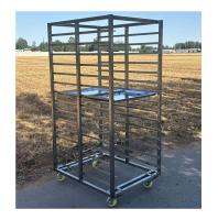 Chariot à grille de refroidissement de boulangerie pour plateau de cuisson alimentaire en acier inoxydable 201 304 personnalisé
