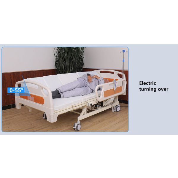 Length 2000mm Hospital Nursing Bed Remote Control Icu Hospital Bed