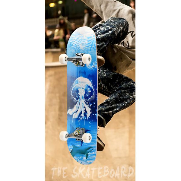 Скейтборд изготовленного на заказ клена скейтборда палубы кронштейна краски алюминиевого сплава деревянный