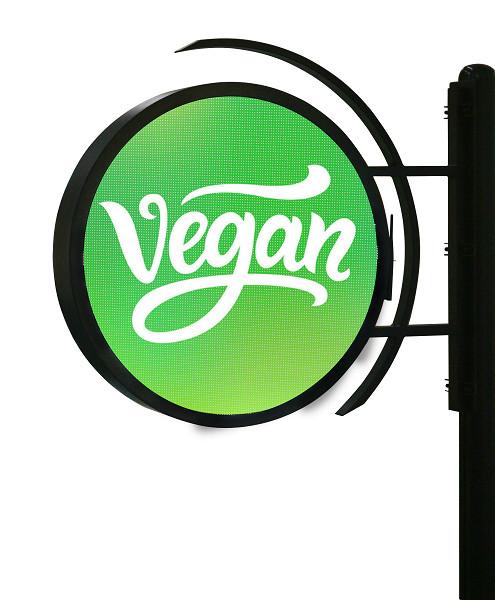 P4 2 Sided Aluminum Profile Waterproof LED Screen For Logo And Brand Display