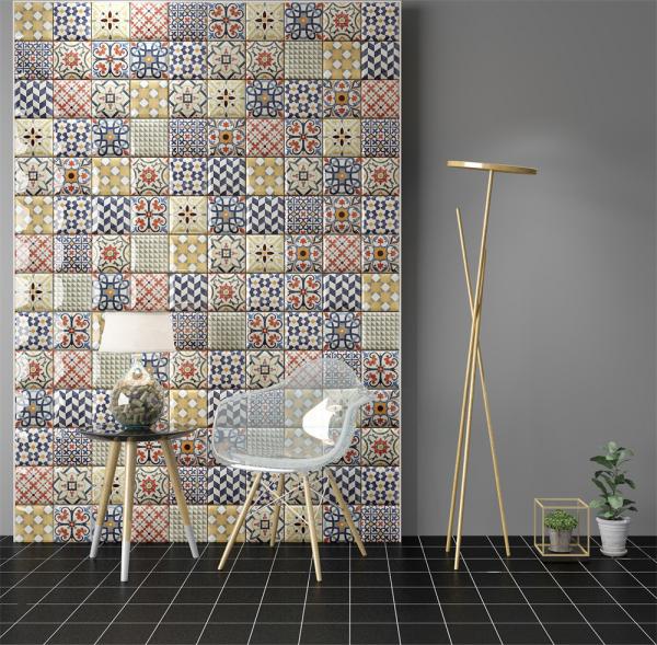152x152mm Glossy Porcelain Wall Tiles for Indoor Use