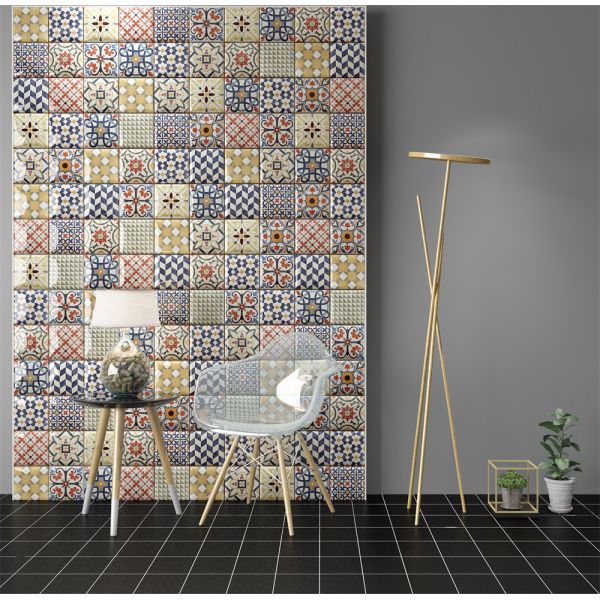 152x152mm Glossy Porcelain Wall Tiles for Indoor Use