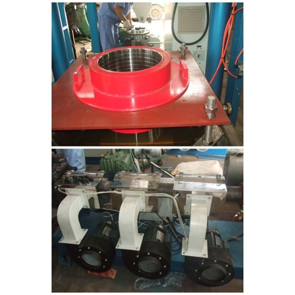 PVC Thermal Shrinkage Blown Film Plant With Upper Rotary Traction Type SJ55×26-SM900