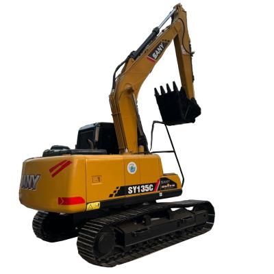 2019 segunda mão Sany 135 Excavator Economia de energia para escavadeiras de mão usadas