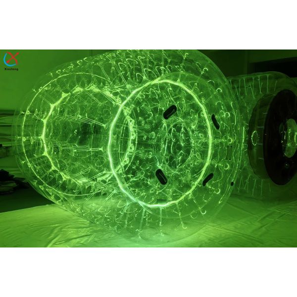 Factory LED Light PVC Roller Tube Roller Ball Game Inflatable Body Zorb Ball