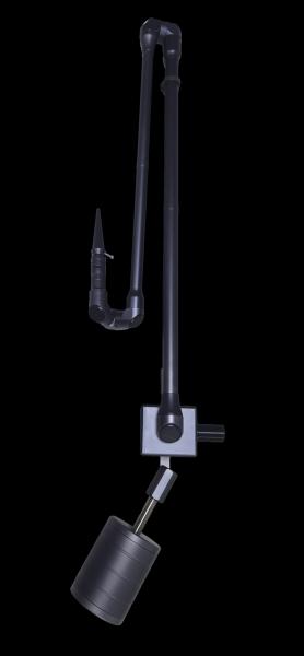 Dark Grey 7 Joint Laser Articulated Arm 130cm Working Range Anodized Surface Treatment
