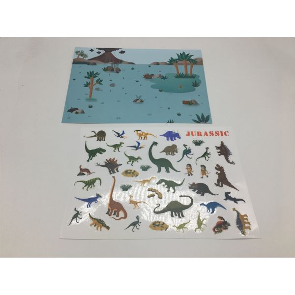 DIY Hand Make Cartoon Stickers For Kids Reusable / Clear Waterproof PVC Sticker