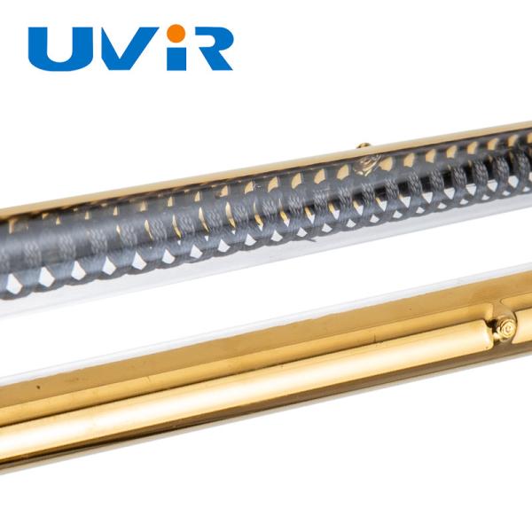Lampe chauffante infrarouge quartz en fibre de carbone 2000W, culot R7S, 400V