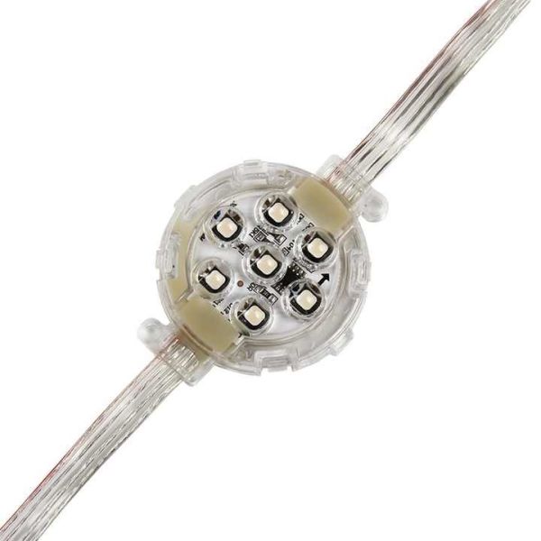 IP67 DC24V 50MM светодиодный пиксельный свет полный цвет точка перерыва непрерывная передача яркая