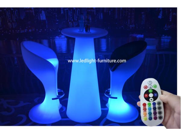 Multi Colors LED Patio Furniture / Remote Control Light Up Outdoor Furniture