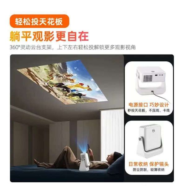 OEM D3 Native FHD 1080P Projector with Official Netflix and 350-400 ANSI Lumens Brightness