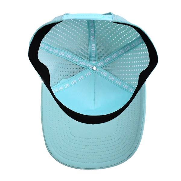Logo du patch en PVC 5 Panneau Trucker Cap Tissu personnalisé Forme de billet plat