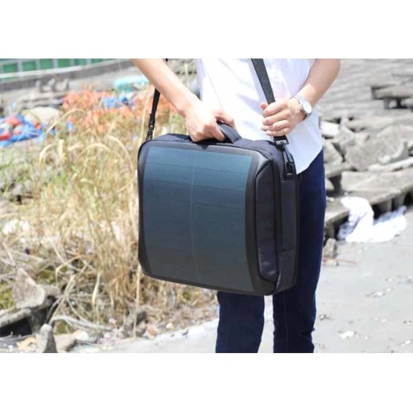 8W Solar Sports Backpack CIGS Solar Power Briefcase Thin / Light Solar Laptop Backpack