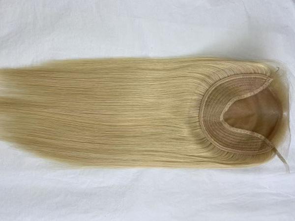 Wholesale 24# color  Silk Base Closure Topper Virgin Human Hair Toupee Replacement System for Women Cheaper Price Hairpiece