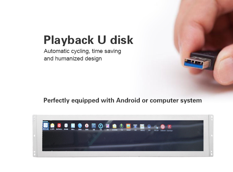 Игрок рекламы Lcd киоска простирания дюйма 400Cd/M2 TFT 21,5