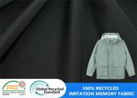 100% 75D reciclou a jaqueta plástica do impermeabilizante da memória da sarja da tela da garrafa