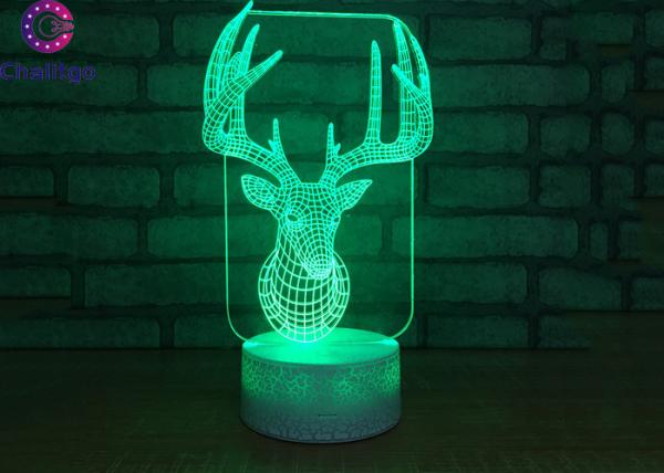 Touch Switch USB Insert 3d Led Colour Changing Lamp Magic Giraffe Lamp