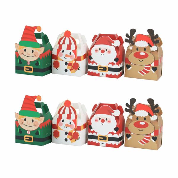 Boîte cadeau surprise carré de bonbons de Noël sur mesure