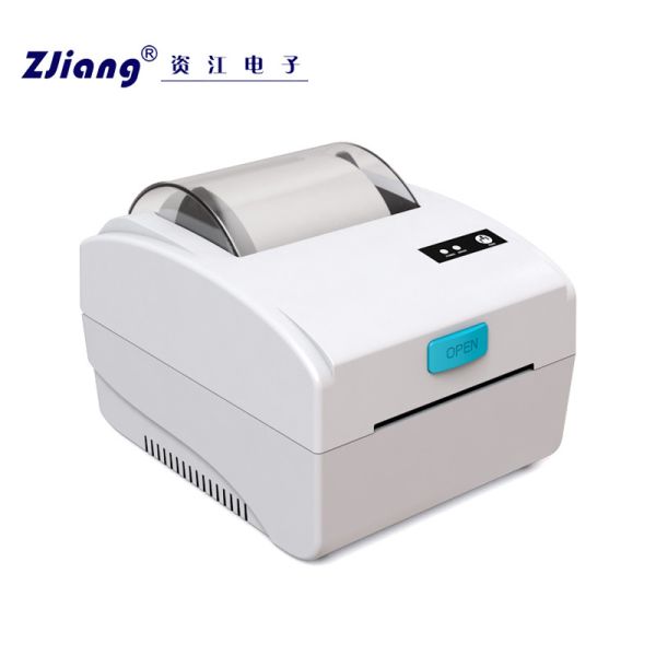 White 80mm Label Thermal Printer Ethernet USB Bluetooth Optional