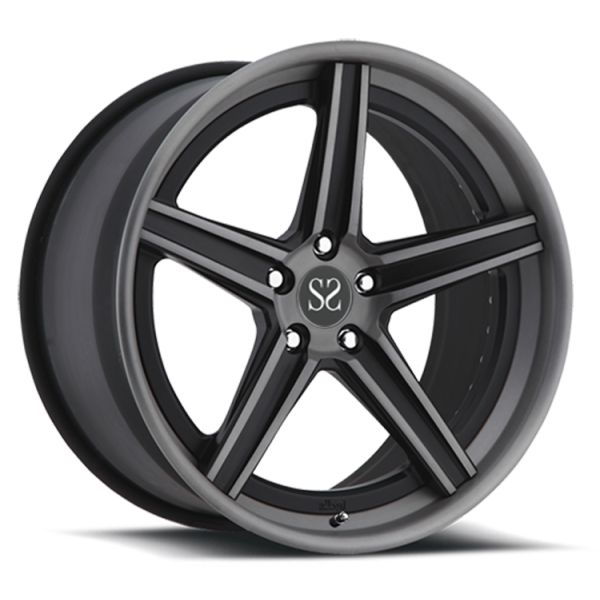 Gloss Black 120.65mm PCD 19 inch alloy rims For Lexus IS 5x114.3 Forged Monoblock