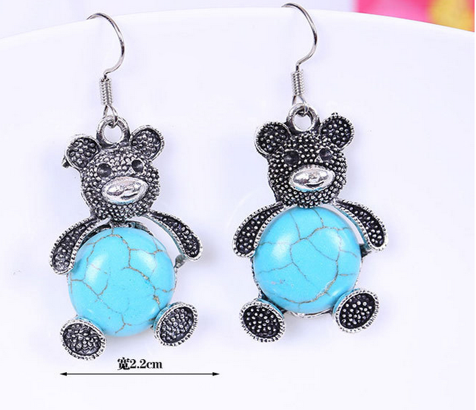 Fashion Turquoise Beaded Earrings
