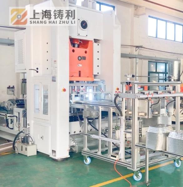Disposable Aluminum Food Container Making Machine 12000kg Aluminum Silver Foil Making Machine