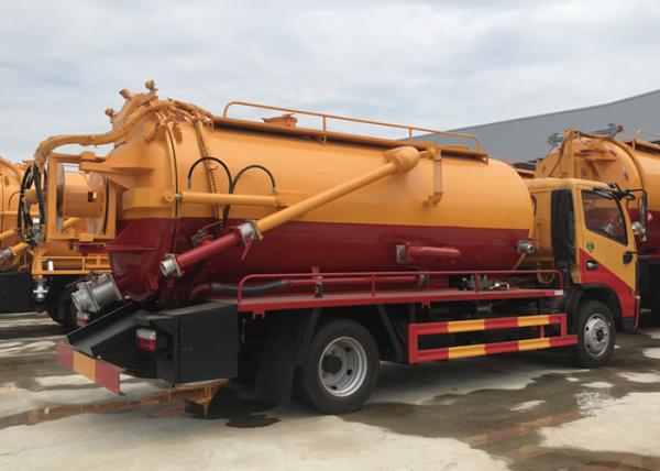 Caminhão da sução da água de esgoto do vácuo de Dongfeng 4X2 LHD 8500Pa