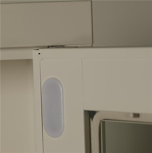 Laboratory Vessel Storage 0.131cbm Two Glass Door Filing Cabinet Commercial Furniture