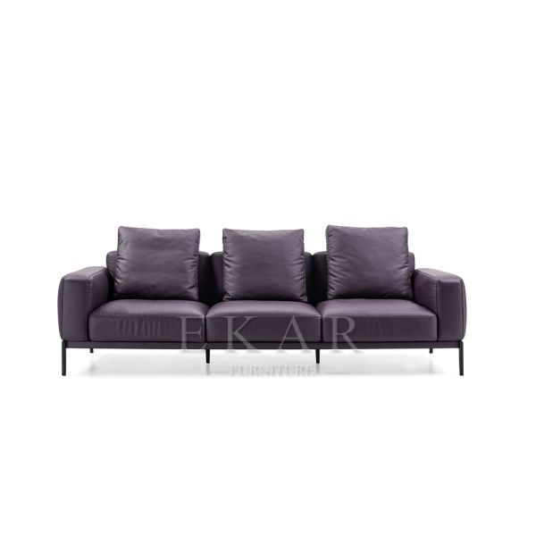 New design sectional sofa Italian furniture design 3 seater leather sofa