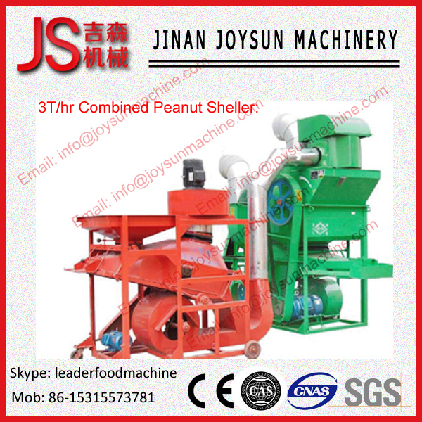 High Efficiency Sunflower Seeds Sheller Peanut Shelling Machine 1T / H