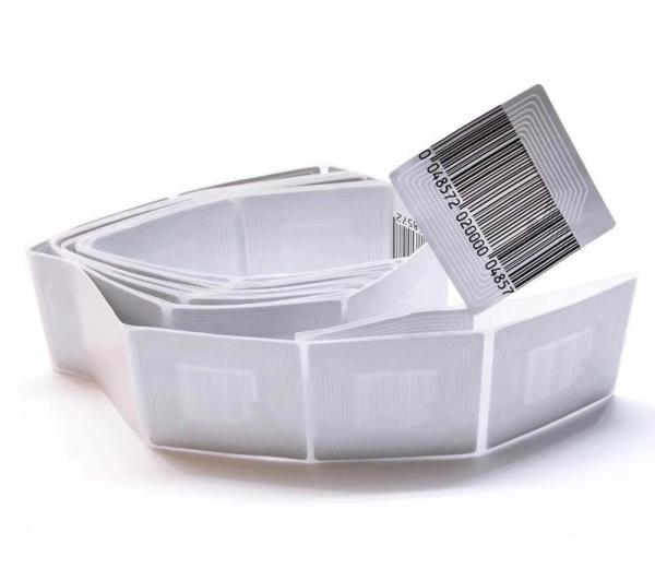 50*50mm Loss Prevention Anti Theft EAS Adhesive 5X5 Anti Theft RF Barcode Soft Label Security Sticker -50mm*50mm