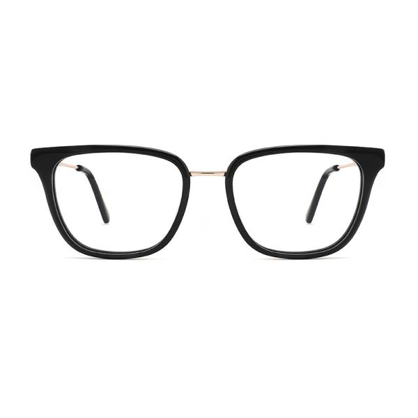 Customize Logo Acetate Metal Glasses Frames , Cateye Clear Glasses For Women