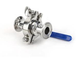 SS304 S/s 316 Tri-clamp válvula de esferas de sentido único sanitário de