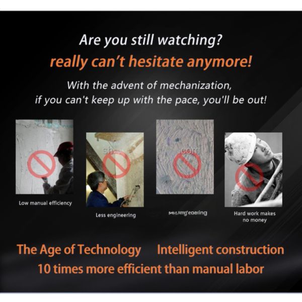 Professional Gypsum Mortar Spray Equipment 220kg Automatic Plaster Spray Machine