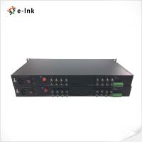 16Ch HD-AHD/HD-CVI/HD-TVI/CVBS Convertidor de fibra de video 4 en 1 con conexión y reproducción