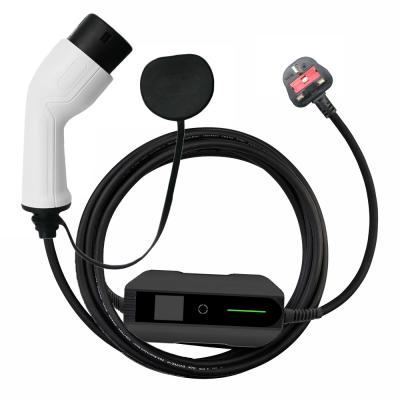 tipo portátil do carregador do carro de 13A E - carregador de 2 EV com tomada do Reino Unido
