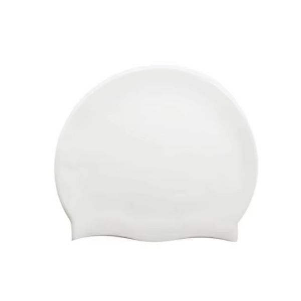 OEM Pure Color Silicone Swim Cap With Waterproof UV Protection Outdoor Pool For Competitive