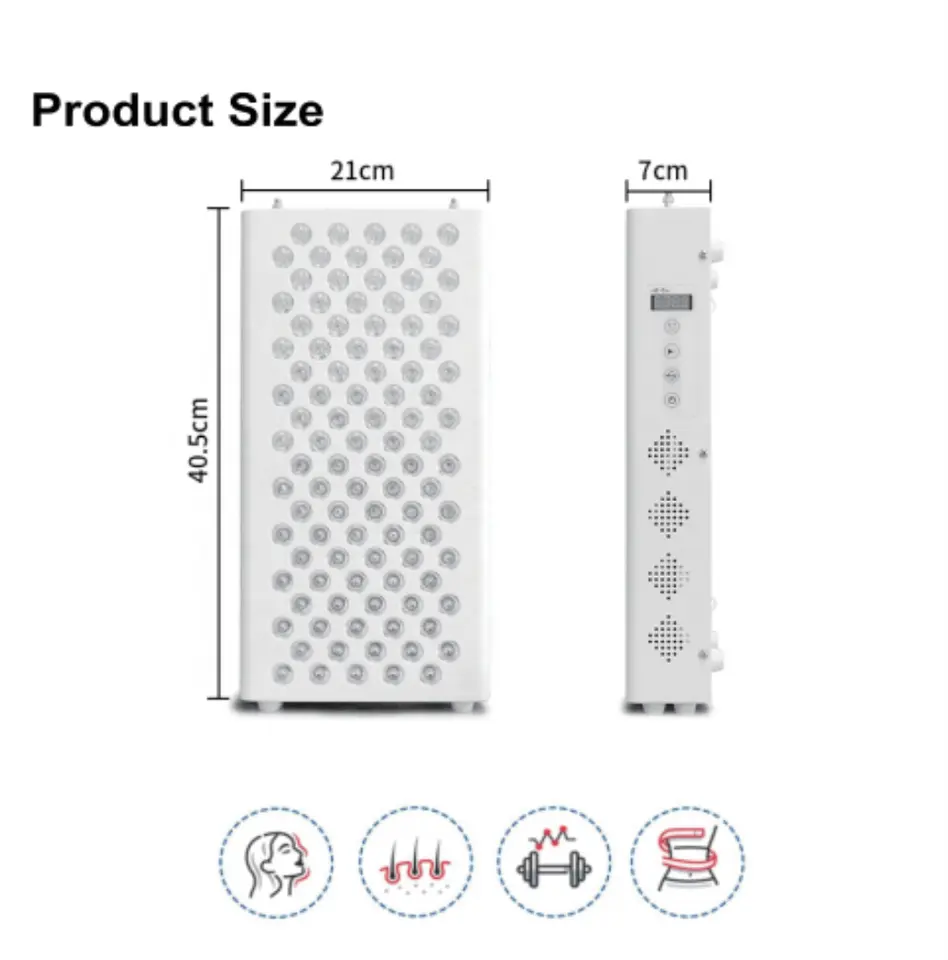 Прибор 660nm 850nm терапией красного света заботы кожи привел терапию красного света лампы