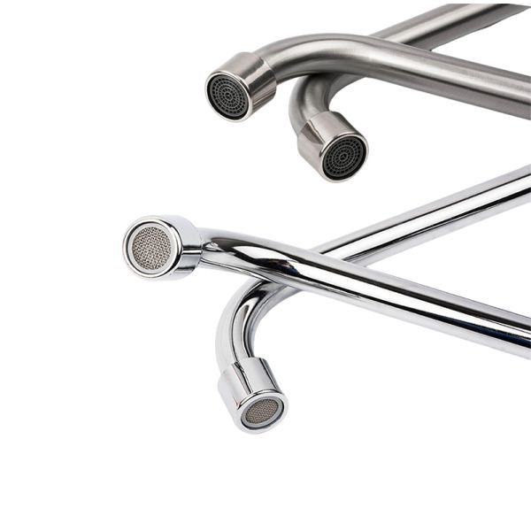 Household Sanitary Waterfall Brushed Aluminum Faucets For Kitchen Sink