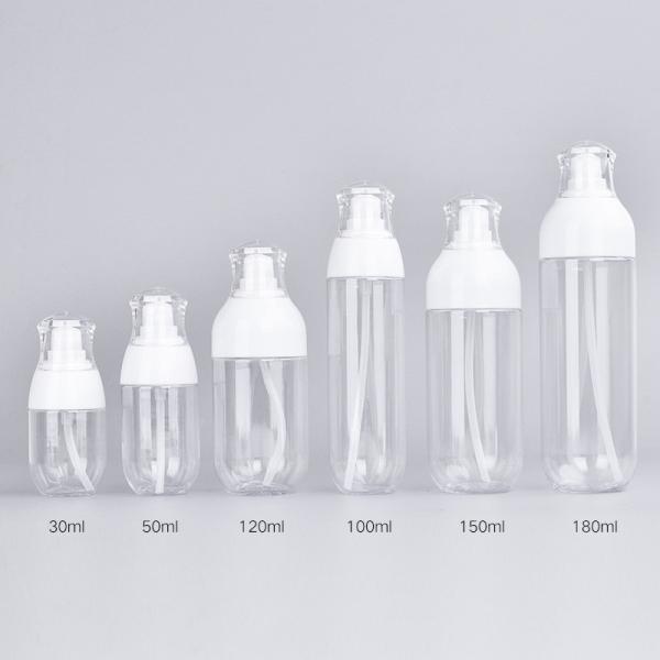 Round Small Travel Plastic Lotion Pump Bottles For Thick Cream Hand Cream 30ml 5ml 100ml 150ml 180ml