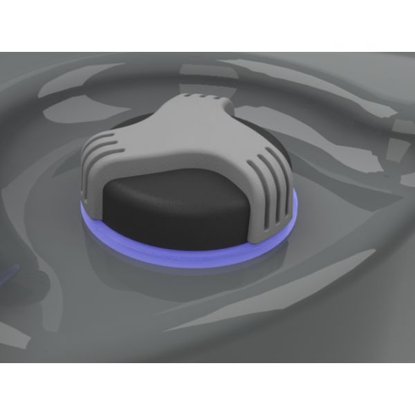 1 Inch LED Lighting Turn Hot Tub Diverter Dual Port , Spa Replacement Parts