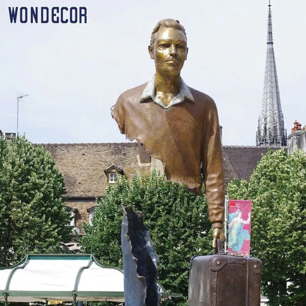 Garden Decor Bronze Statues Sculpture Western Style Bronze Man Sculpture