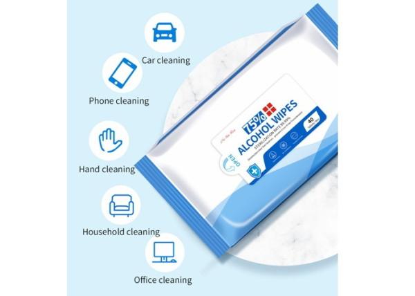 40 Pcs Alcohol Disinfectant Wipes For Electronic Products Disinfection