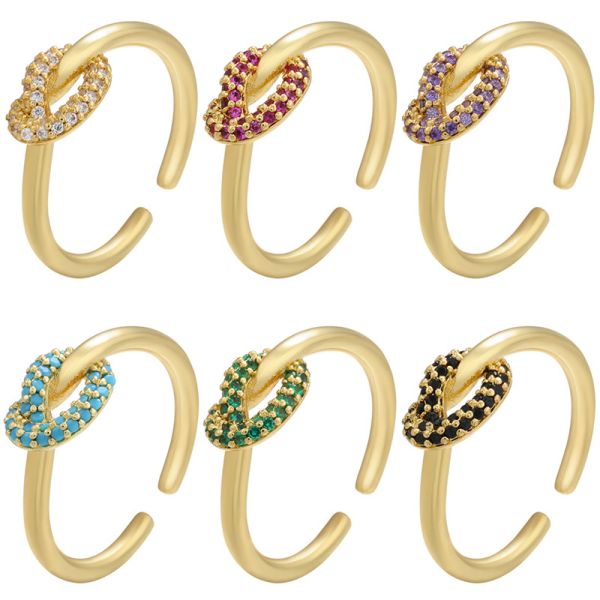 DAYSTAR вымощают подгонянное обручальное кольцо циркона CZ ювелирных изделий золота 18k