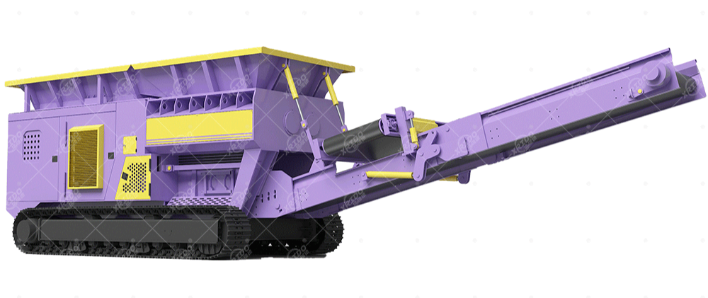 High Efficiency Low Energy Consumption Multifunctional Tracked Mobile Shredder with Quiet Operation for Waste Processing
